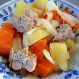 冷凍した豚肉で肉じゃが（圧力鍋使用）